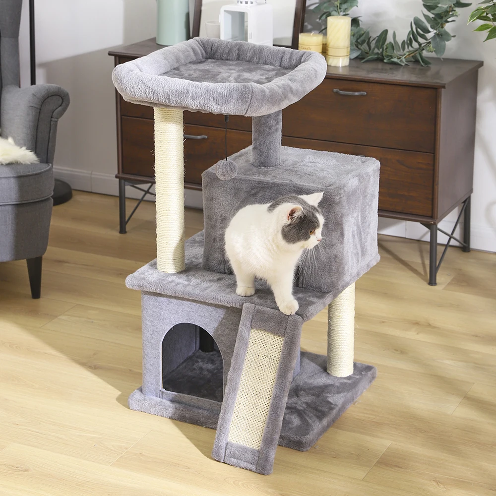 6 видов когтеточки для кошек Новое поступление в домашних условиях H124 см столб дерево скалолазание кошка прыжки стоячая рама мебель для кошек