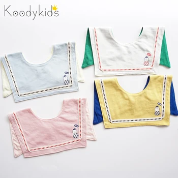 

Koodykids Baby Boy Girl Bibs Cartoon Fake Collar Cotton Toddler Bibs Slobbers Baby Girl Cotton Bibs On Party Bandana Bibs