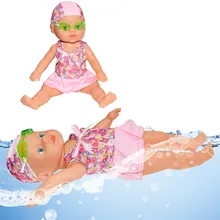 Водный Забавный плавательный бассейн для водонепроницаемой электрической куклы, ЛУЧШАЯ ПОДАРОЧНАЯ игрушка для детей, детские пляжные игрушки для купания, игрушки для игры в куклы для воды