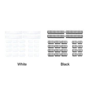 

24pcs/set Home Office Network Computer Sleeved Power Supply 24pin 8pin 6pin Wire Management Clip Organizer Cable Comb Dresser