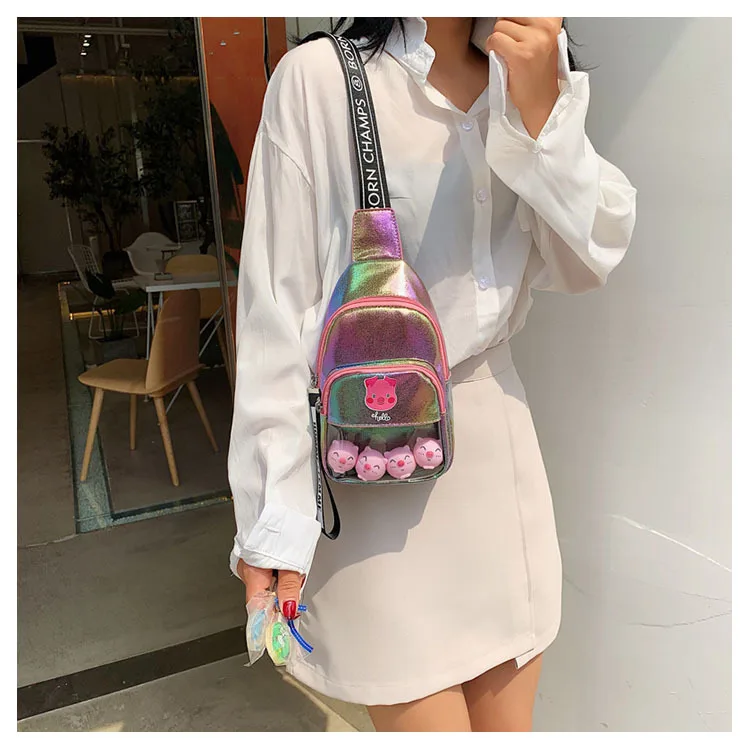 Корейский вариант Baitahara Harajuku девушка Наклонная Сумка ins японский милый бюстгальтер