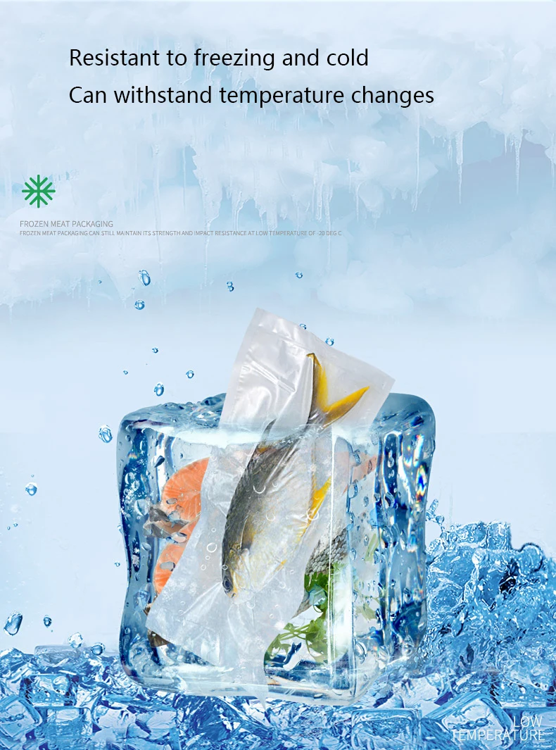 790 20cm x 500cm 5 Rolls Vacuum Food Bag for Kitchen Vacuum Storage Bags Packing Film Keep Fresh