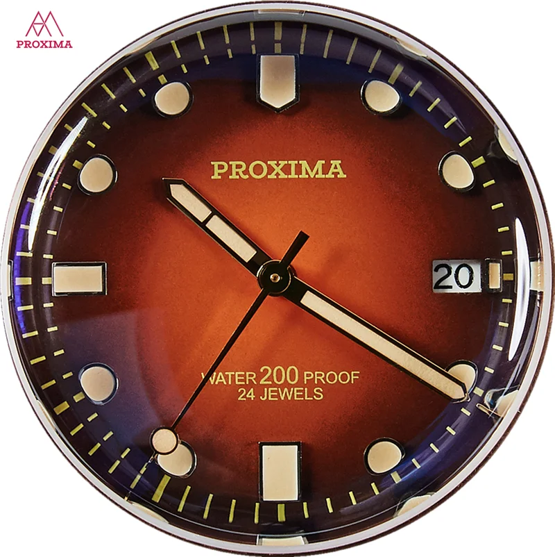 Proxima мужские спортивные механические часы 200 м Дайвинг сапфир Sub роскошные часы Лидирующий бренд мужские дайвинг, плавание Автоматические наручные часы