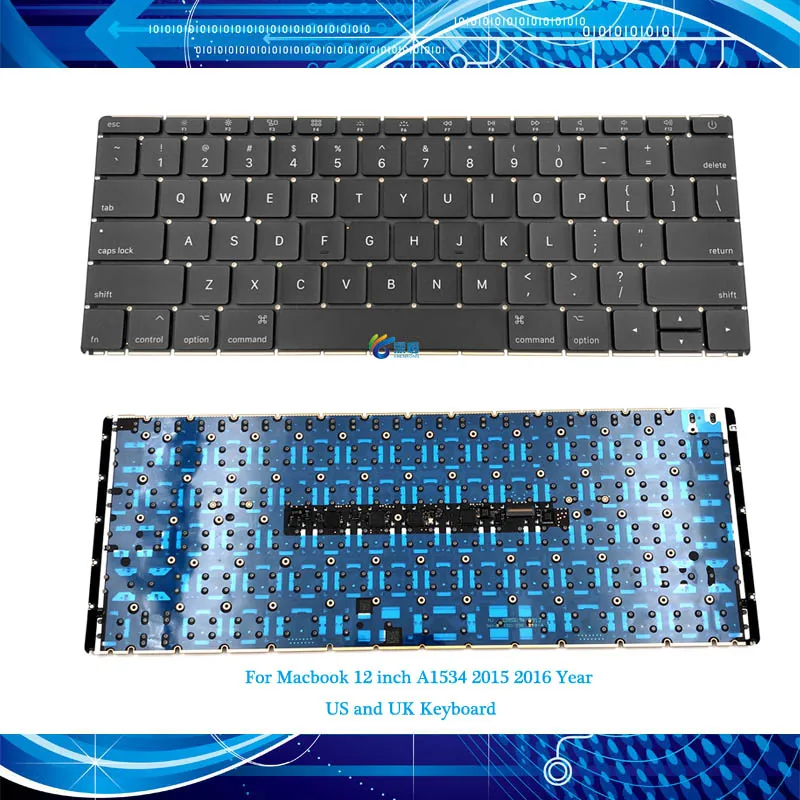Новая клавиатура A1534 с американской раскладкой для Macbook диагональ 12 дюймов