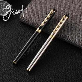 

Guoyi D08 two-color gold metal Ballpoint Pen Gift Boxes High Quality Office & School stationery & Writing Metal gifts pen