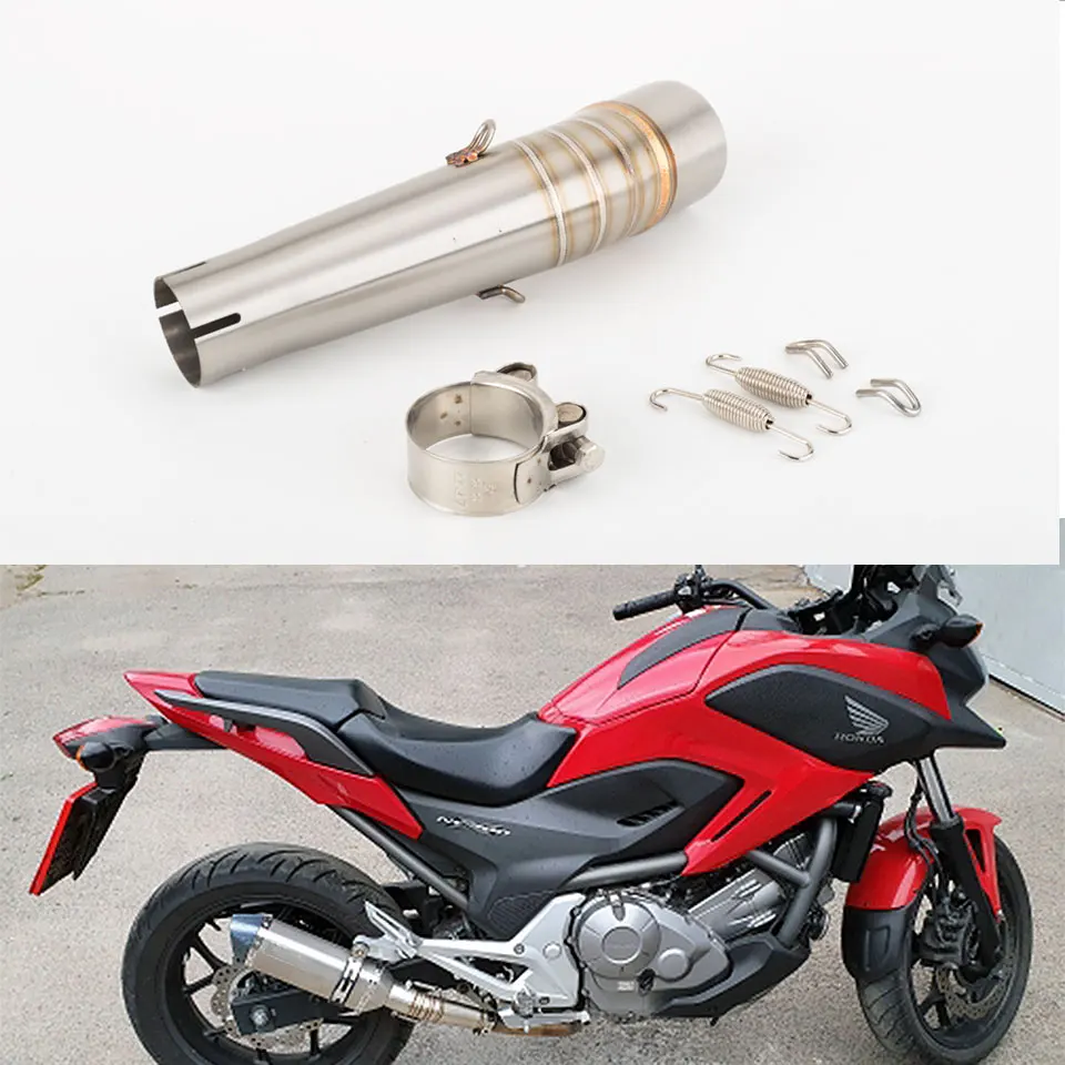 Motorcycle Exhaust Middle pipe Link Pipe for HONDA NC700X NC750X NC750S NC700S 2012-2017 nc700 exhaust nc750 muffler - - Racext 17