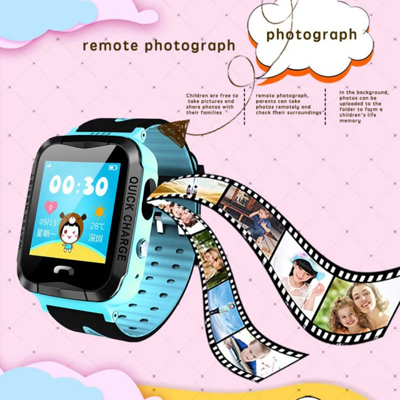 NEW V6G GPS Kids Watches Baby Smart Watch for Children SOS Call Location Finder Locator Tracker Anti Lost Monitor Smartwatch