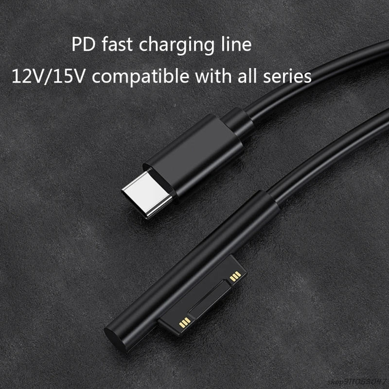 USB C Type C Power Supply Adapter PD Fast Charging Cable Cord for Surface 7/6/54/3 Book/Book 2 21 s
