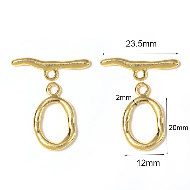 LOULEUR 5pcs Round Strong Magnetic Clasps for Bracelets Necklace Dia 8mm  End Chain Buckle Hook Clasps For Jewelry Makings