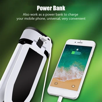 

60 LEDs Power Bank 5 Modes Super Bright Emergency Light Solar Powered Outdoor Camping Hiking IP65 Waterproof ABS Working