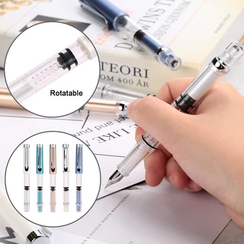 

0.5mm WING SUNG 3008 Colorful Writing Portable 9 Color Pick Office Transparent Premium School Supplies Fountain Pen Universal