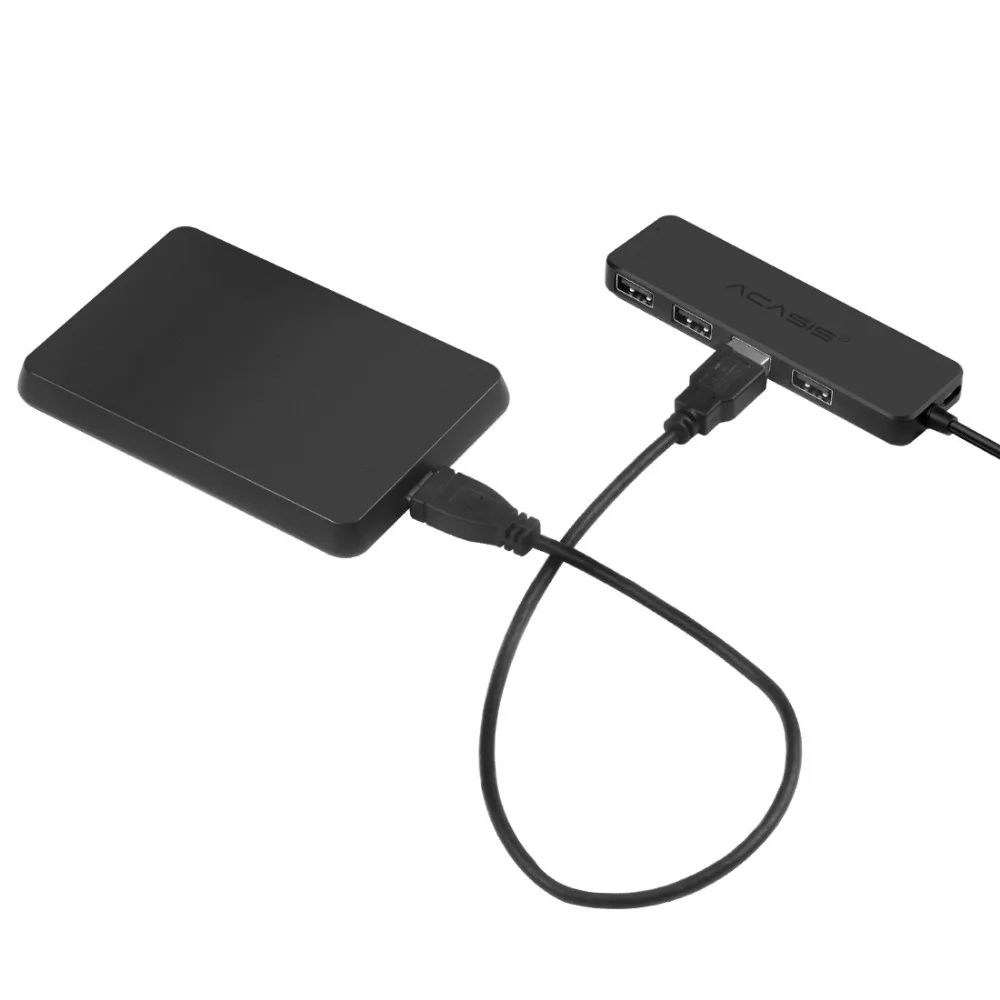 Acasis USB 2,0 3,0 Компактный портативный высокоскоростной концентратор Поддержка Multipe USB Decice концентратор для ПК ноутбука 4 порта адаптер расширения