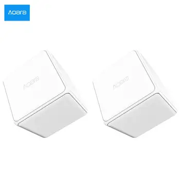 

2 PCS/lot Aqara Magic Cube Controller Zigbee Version Controlled By Six Actions Work With Smart Home App