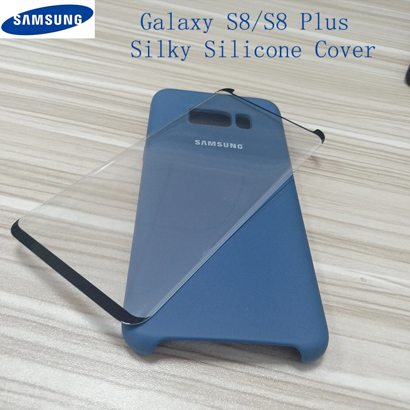 

Samsung S8/S8Plus Case Original Silicone Soft Back Cover Silky Soft-Touch Back Protective Shell Cover For Galaxy S8Plus With Box