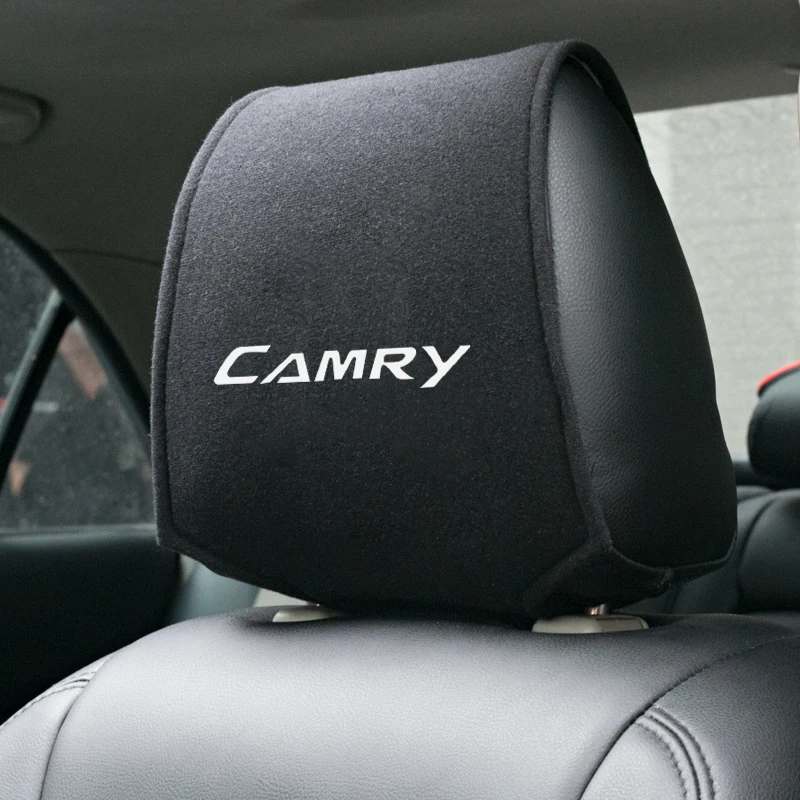 1 шт. чехол на подголовник автомобиля Авто подходит для Toyota avensis auris hilux Corolla Camry RAV4 verso Супра Прадо Приус c-hr yaris fortuner - Название цвета: for camry