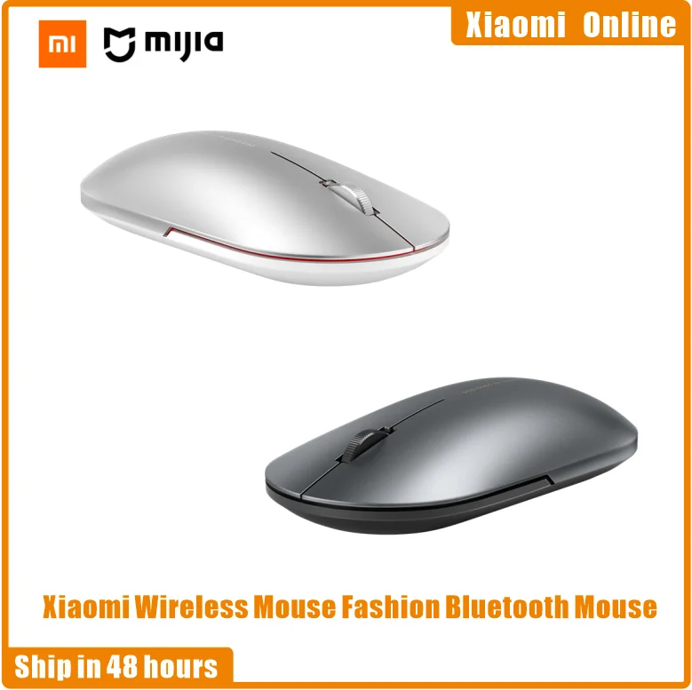 Xiaomi-ratón inalámbrico Mi con Bluetooth, Mouse de juego a la moda, 1000dpi, 2,4 GHz, conexión WiFi, óptico, Mini ratón portátil de Metal