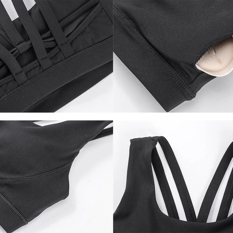 Colorvalue Naked-feel Push Up женские спортивные бюстгальтеры Топ Женская мягкая с ленточками спортивный бюстгальтер для бега Ударопрочный Йога спортивные бюстгальтеры