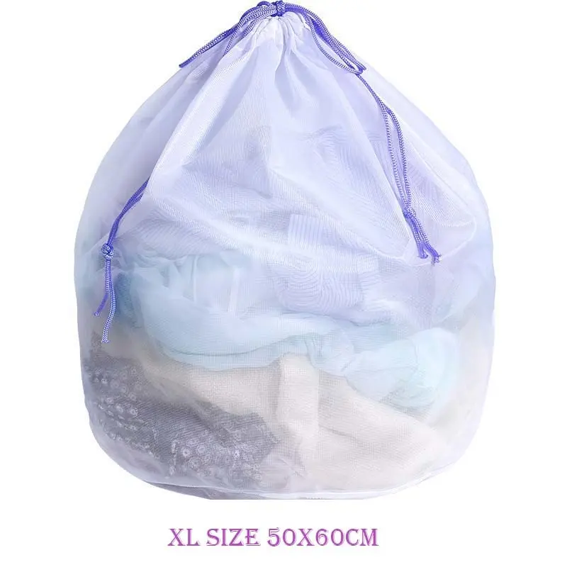50x60cm purple Полиэфирный мешок на молнии для грязного белья одежда Сумочка для умывальных принадлежностей бюстгальтер носки сумка для хранения нижнего белья Прачечная контейнер полидисперсным домашнего хранения машина протектор - Цвет: 50x60cm purple