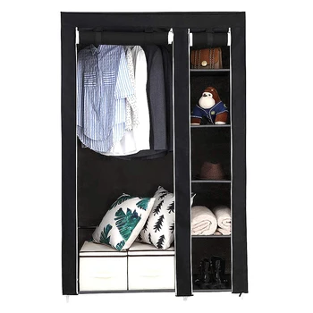 

Large Capacity Multi-function Cloth Wardrobe Folding Clothing Storage Cabinet DIY Assembly Reinforcement Wardrobe Y9Y00A7