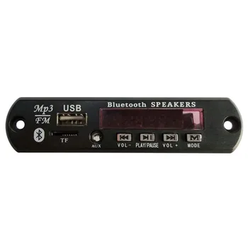 

Wireless Bluetooth 12V MP3 WMA Decoder Board Audio Module USB TF Radio With Remote Control Car Accessories AS99