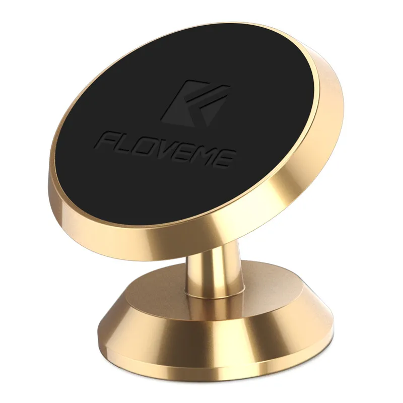 FLOVEME магнитный автомобильный держатель для телефона iPhone 8 7 gps магнит вентиляционное отверстие приборная панель Movil магнит Автомобильный держатель для телефона Soporte - Цвет: Gold 1