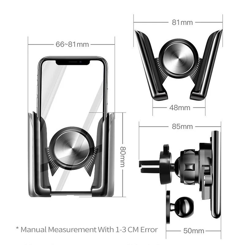 MEIDI Автомобильный Кронштейн для мобильного телефона с вентиляционным отверстием, универсальный автомобильный держатель для телефона для iPhone Sumsang Xiaomi HUAWEI