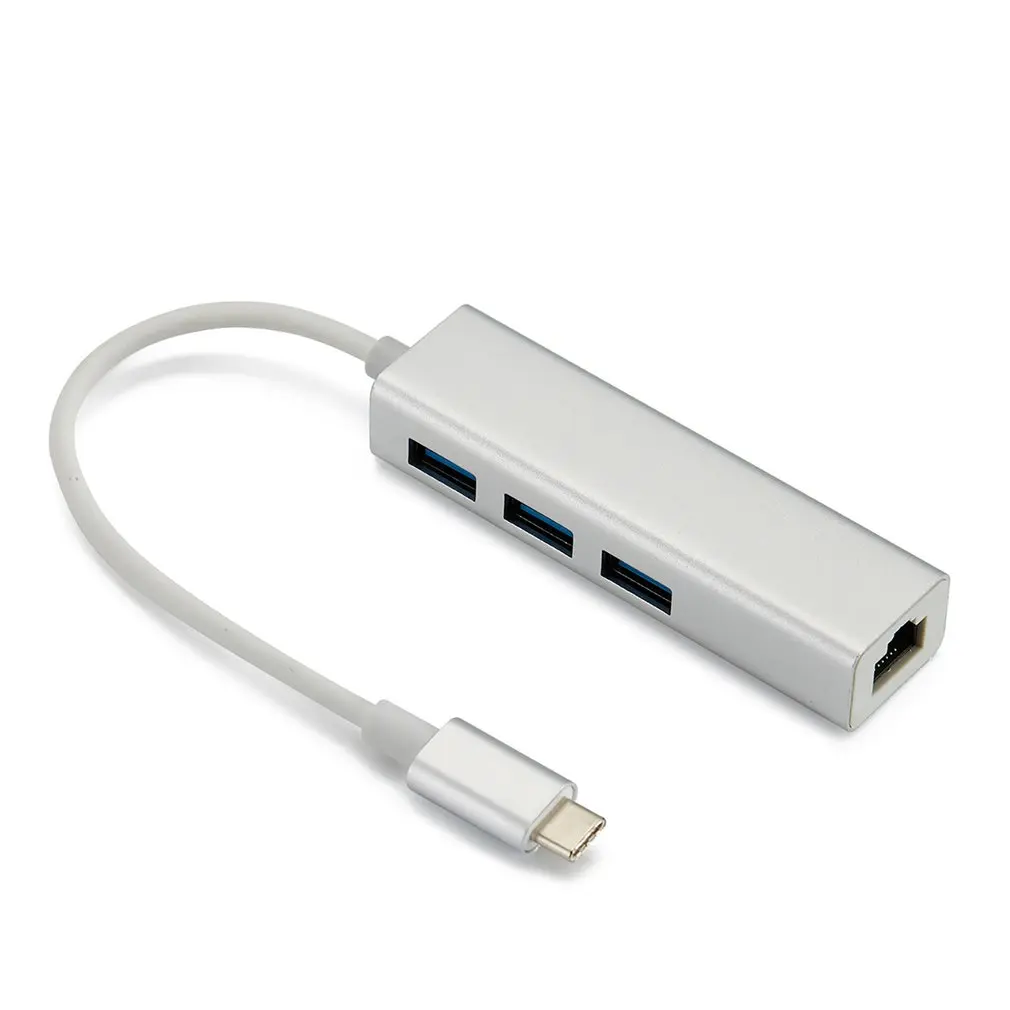 24pin USB3.1 тип-c гигабитный Ethernet USB-C адаптер для RJ45 Lan Сетевой адаптер для Macbook ноутбук ПК