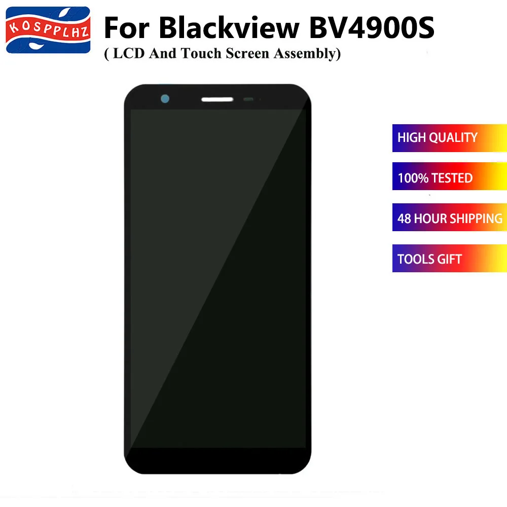 

100% Tested For Blackview BV4900S LCD Display Screen Front Touch Glass Replacecment For BV 4900 4900S BV4900 Pro LCD + Glue