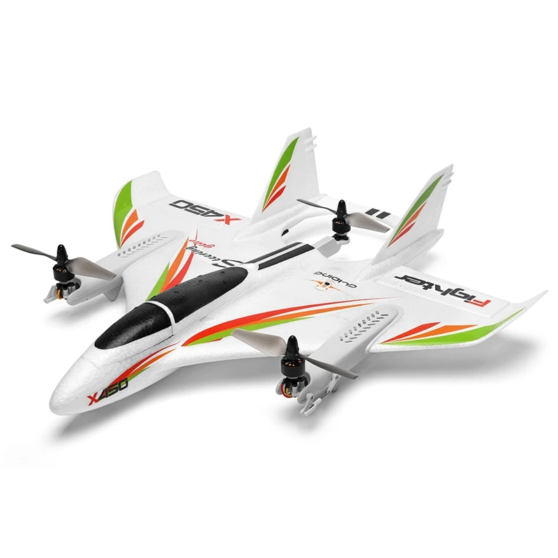 

XK X450 VTOL 2.4G 6CH EPO 450mm Wingspan 3D/6G Mode Switchable Aerobatics RC Airplane RTF w/ Transmitter Kids Outdoor Toys