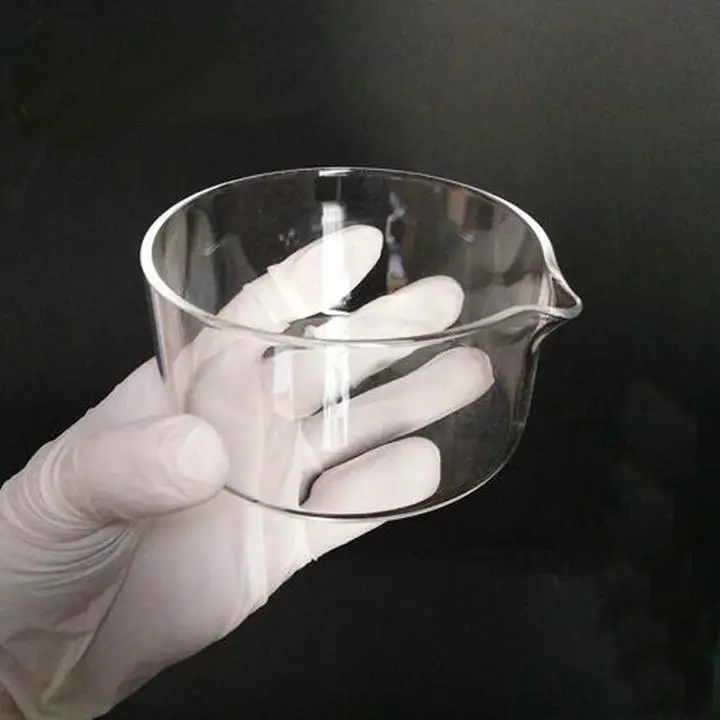 5 шт./лот стеклянная кристаллическая посуда, кристаллическое блюдо с носиком для лаборатории диаметром 60 мм
