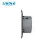 LIVOLO estándar de la UE AC 220 ~ 250 V la Base de luz de la pared pantalla táctil interruptor 2 1Way... VL-C702 ► Foto 3/4