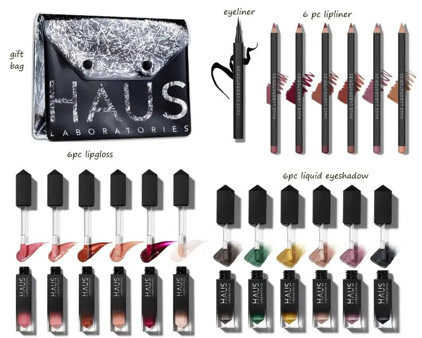 HAUS LABORATORIES lipliners 6 цветов, долговечные, матовые оттенки, предлагаем мистический Рип-лайнер для губ, праздничный набор - Цвет: big collection