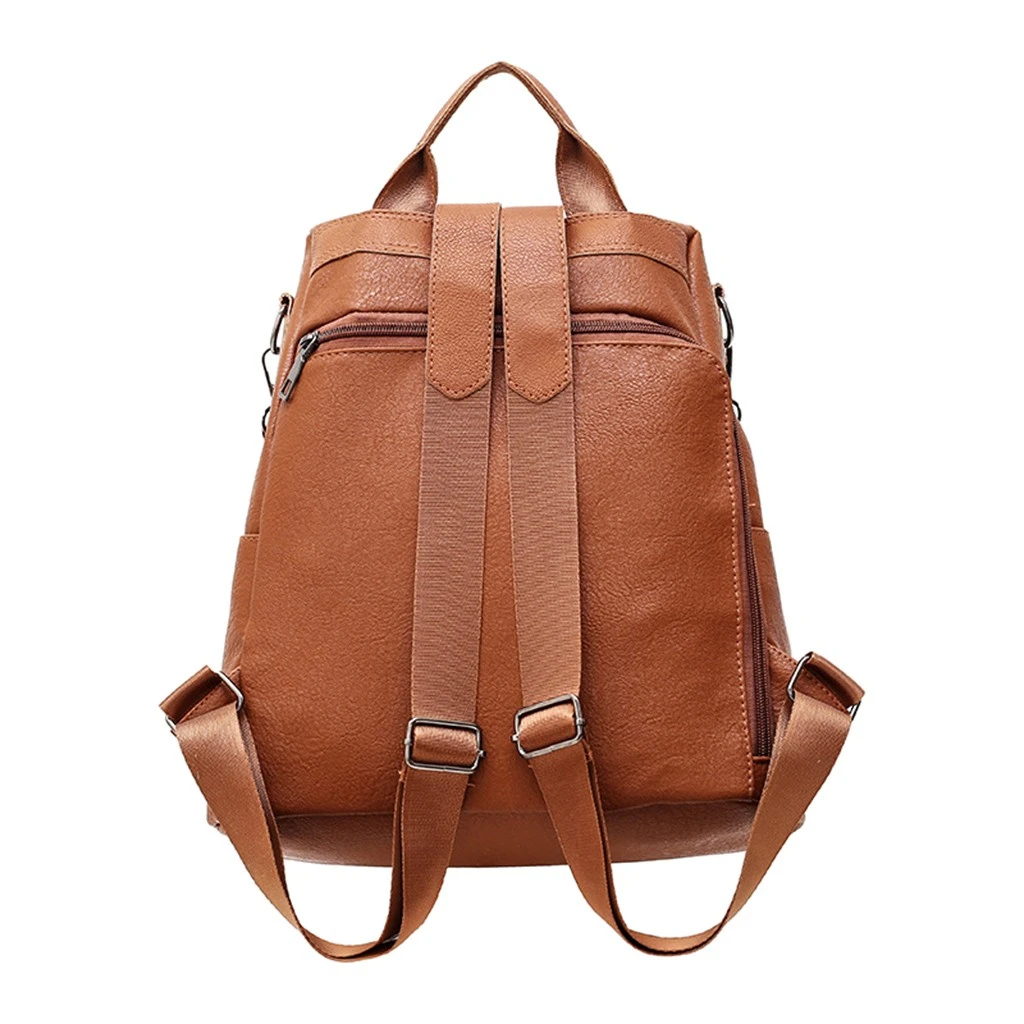 Aelicy Women Backpack Lady Satchel Travel Shopping School Girl Rucksack Vintage Bag Leather Dual-use Small Backpack 1021