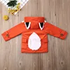 1-6 Years Baby Boys Coats Spring Autumn Toddler Baby Outerwear Foxes Ears Hooded Coats Boys Jacket Orange Warm Kids Jackets Tops ► Photo 3/6