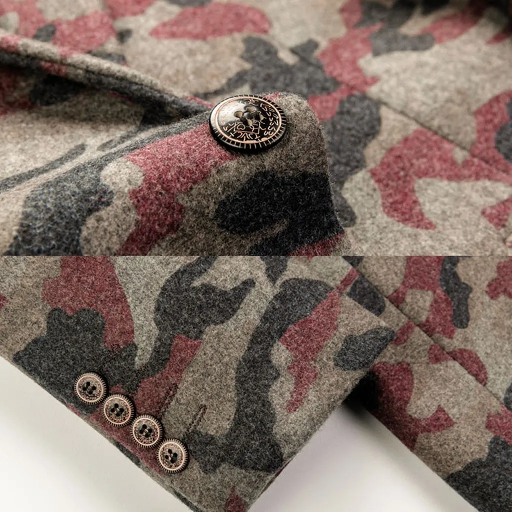 Men's Casual Vintage Turn-down Collar Long Sleeve Print Floral Suit Coat Jacket americanas para hombre 2019 W902 Men's Casual Vintage Turn-down Collar Long Sleeve Print Floral Suit Coat Jacket americanas para hombre 2019 W902