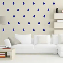 9954 капли воды европейский и американский стиль спальня фон декоративной живописи гостиная ПВХ наклейки на стену a-Piece Whol