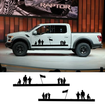 

2 Sides Sport Pickup Truck Auto Sides Door Decals Vinyl Graphics Sticker Car Styling For Mitsubishi Fiat Fullback Nissan Toyota