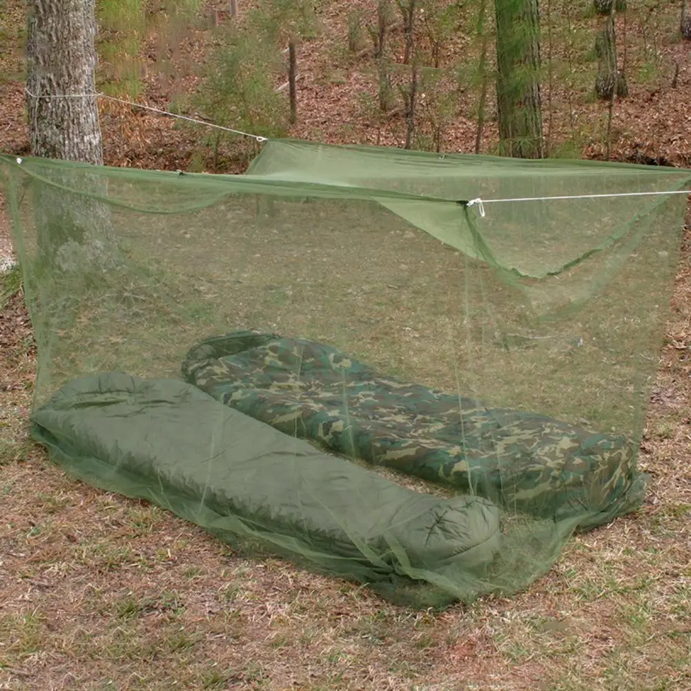 

Outdoor Camping Mosquito Net Keep Insect Away Backpacking Tent For Single Camping Bed Anti Mosquito Net Bed Tent Mesh Decor