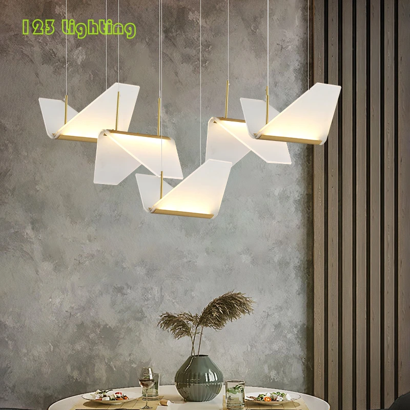 gelei sieraden B.C. Modern Abstract Bird Led Pendant Lights Restaurant Living Room Hanglamp  Acrylic Gold Metal Hotel Hall Bedroom Lamp Home Deco - Pendant Lights -  AliExpress