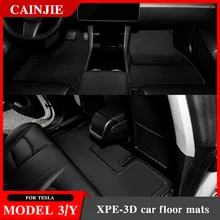 New For Tesla Model 3 2022 Accessories  XPE Non-Slip All-Weather Floor Mats Model Y 2021 Car Floor Mat  Model There 2020