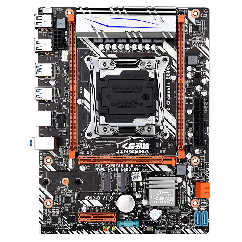 Комплект материнской платы X99 D4 с Xeon E5 4620 V3 LGA2011 3 CPU 2 шт. X 8 ГБ = 16 Гб DDR4 2133 МГц