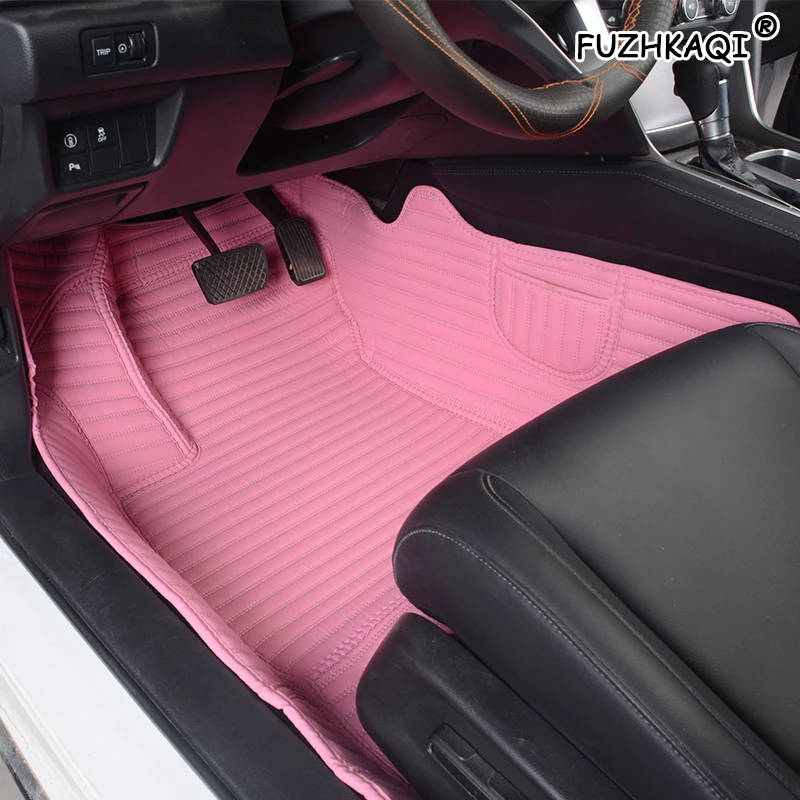 FUZHKAQI пользовательские кожаные автомобильные коврики для Soueast DX7 DX3 V3 V5 V6 A5 xiwang lingshuai авто коврики