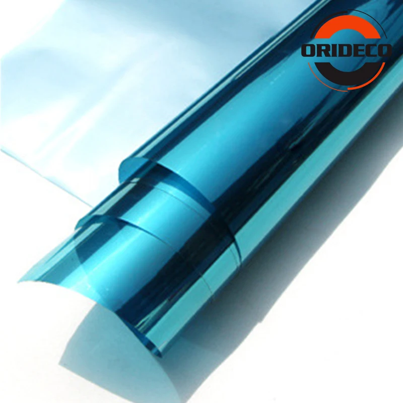 50cm*100/200/300/500cm Mirror Blue-Silver Solar Window Film Insulation UV Reflective One Way Privacy Car Home Office Decoration