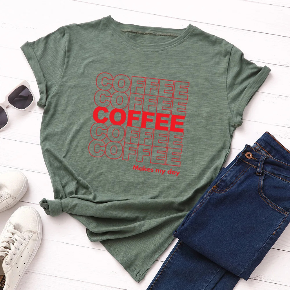 JFUNCY 100% Cotton Summer T Shirt Women O-neck Short Sleeve Woman Tees Tops Oversize S-5XL Casual Female T-shirts