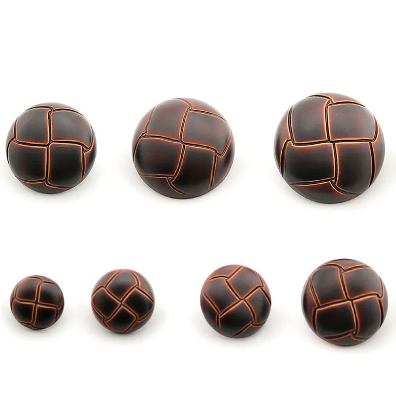 New 10pcs Round Imitation leather Buckle Plastic buttons for clothing Decorative sewing accessories 5