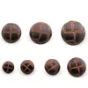 New 10pcs Round Imitation leather Buckle Plastic buttons for clothing Decorative sewing accessories 5