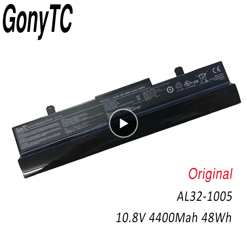 Batteria Gonytc Per Asus Eee Pc 1001 1001Ha 1001P 1001Px 1005 1005Px 1005H 1005Ha 1005He Al32-1005 Ml32-1005 Pl32-1005