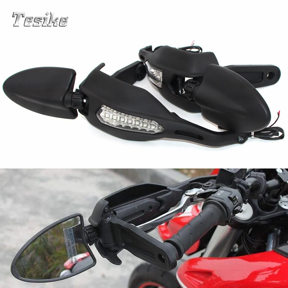 Для поездок на мотоцикле DUCATI 796 Hypermotard 1100S 2009 2010 руль протектор с сигнальные лампы