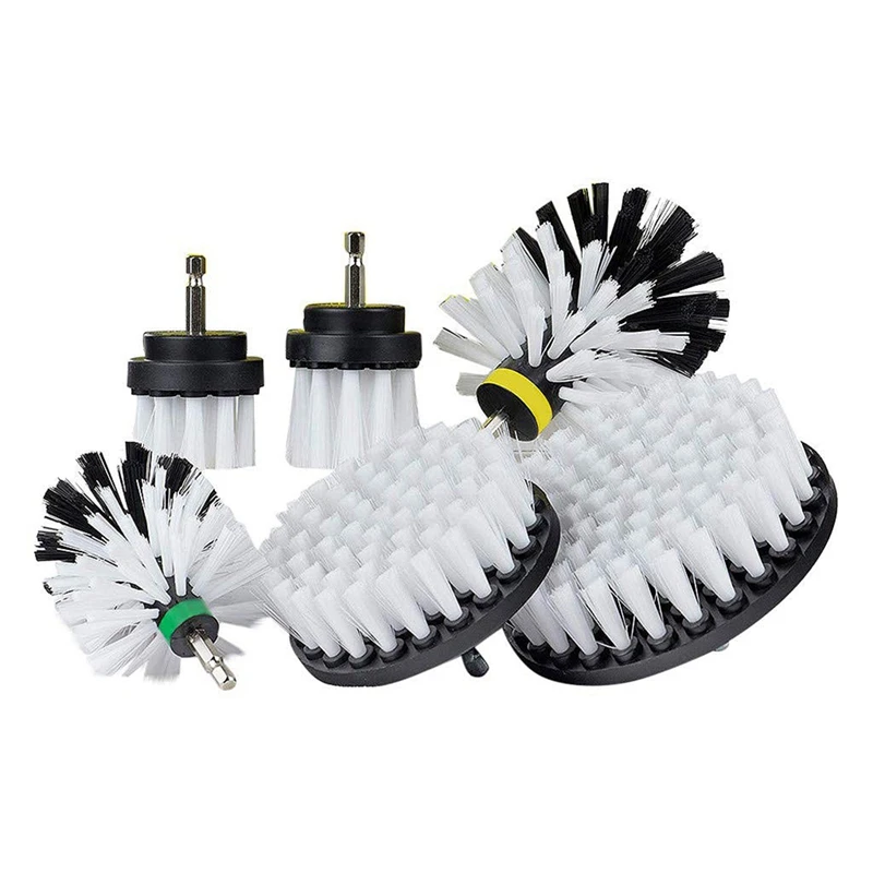 Drill Brush Attachment Set Power Scrubber Brush Cleaning Kit All