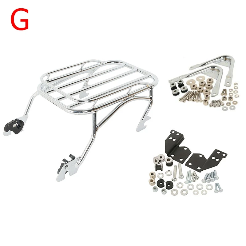 Motorcycle Trunk Luggage Rack Docking Hardware For Harley Touring Road King FLHT FLHX FLTR 1996-2008